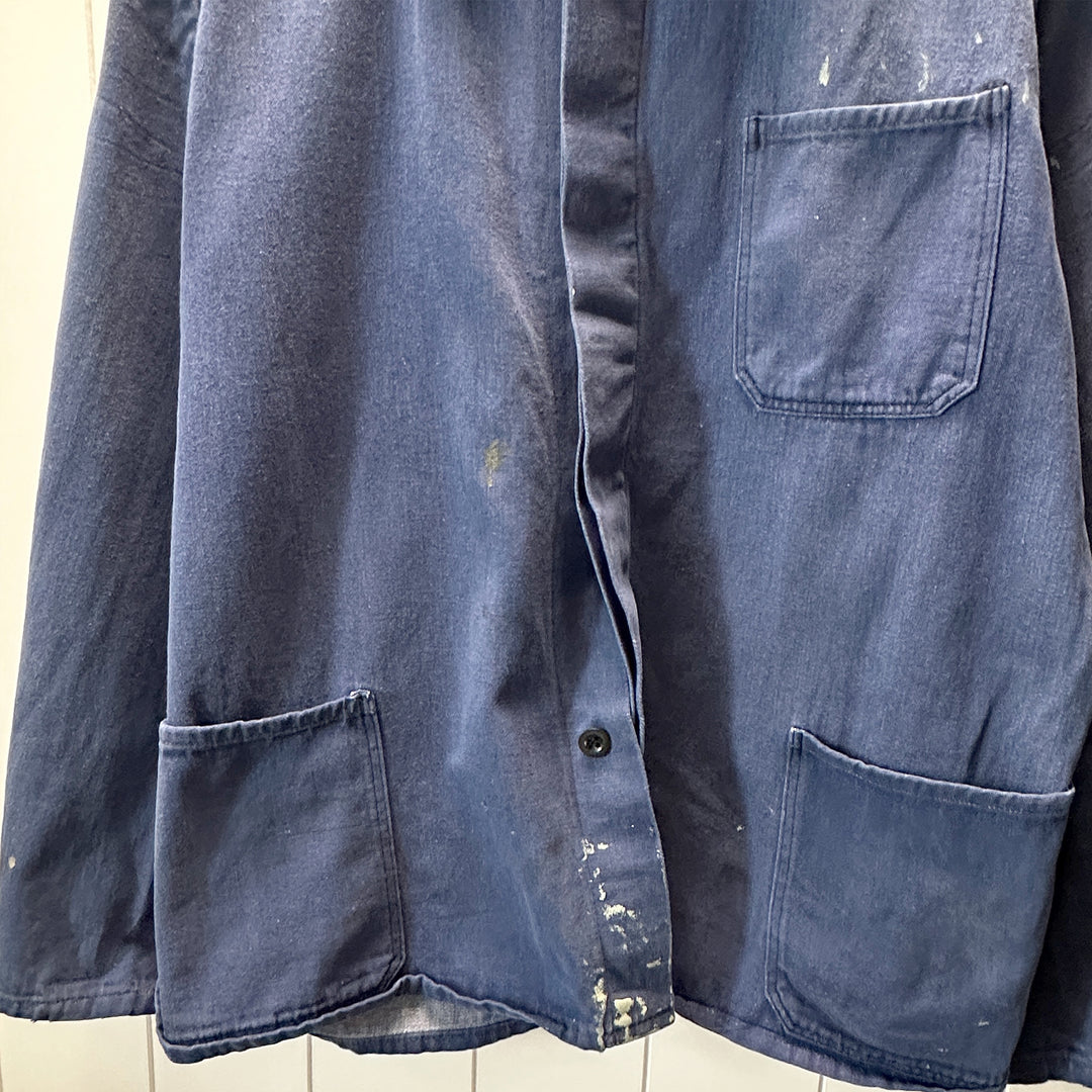 Vintage Echt Hydronblau Blue Work Jacket - Men's Large / Women's XL