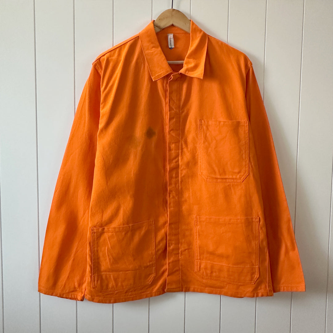 Vintage Orange German Cotton Chore Jacket - Men's Medium
