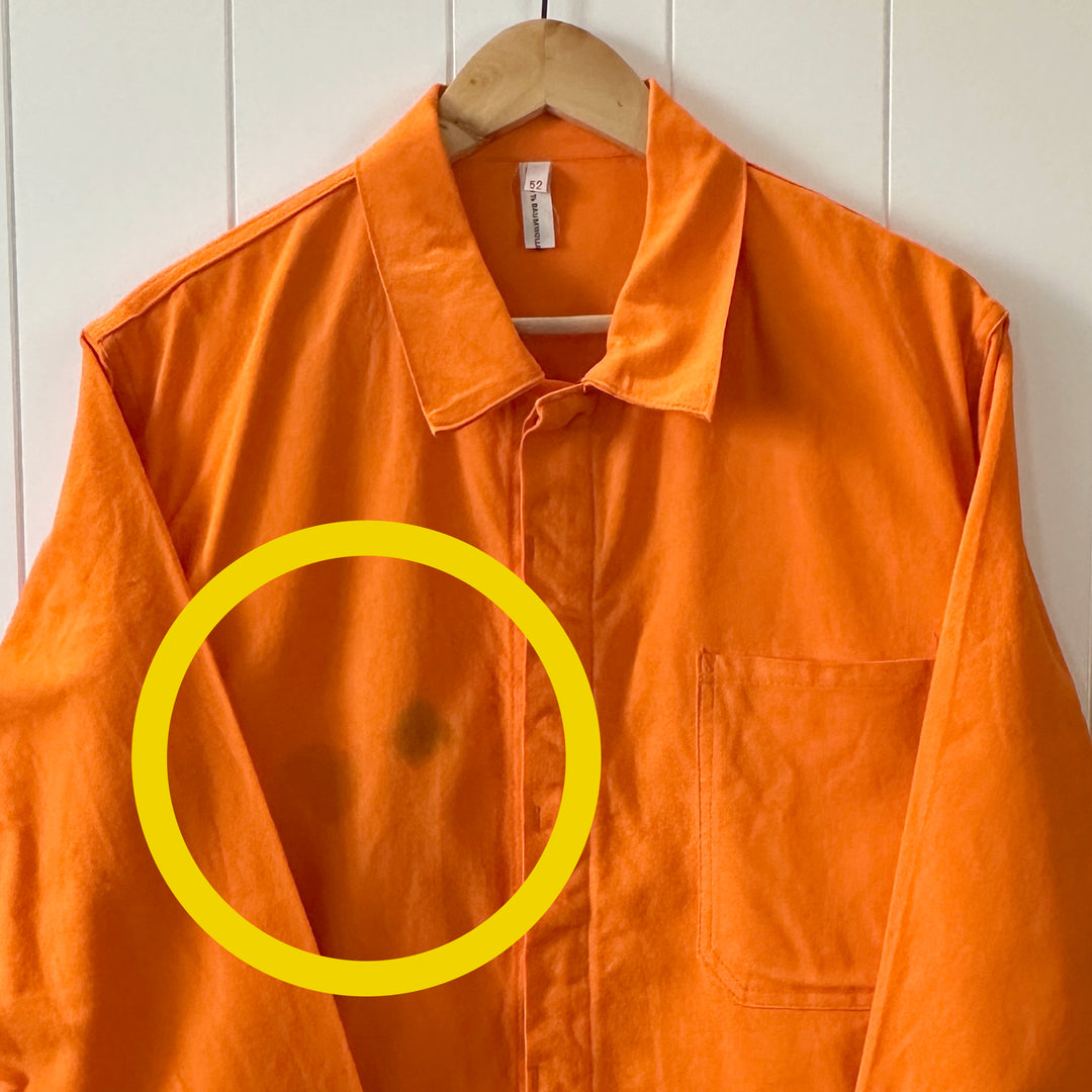 Vintage Orange German Cotton Chore Jacket - Men's Medium