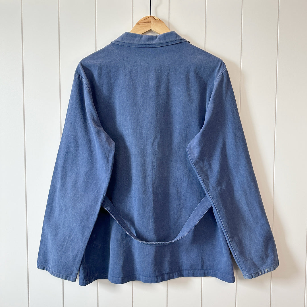 Vintage Blue French Work Jacket - Men's Medium / Women's Large