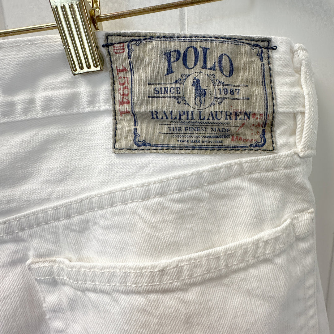 Polo Ralph Lauren Men's Classic 867 White Straight Leg Jeans - 33x30