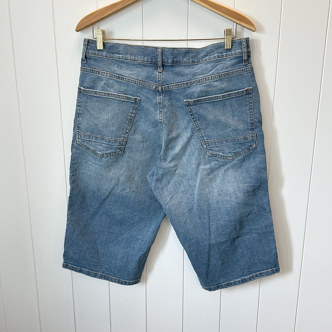 Denim Moto Shorts - Never Worn - 34 Waist
