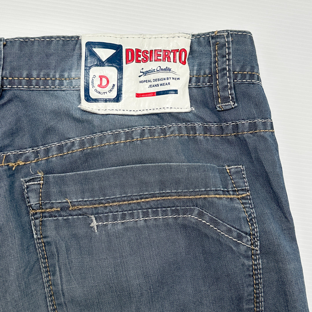Desierto Charcoal Lightweight Denim Shorts - 32" Waist
