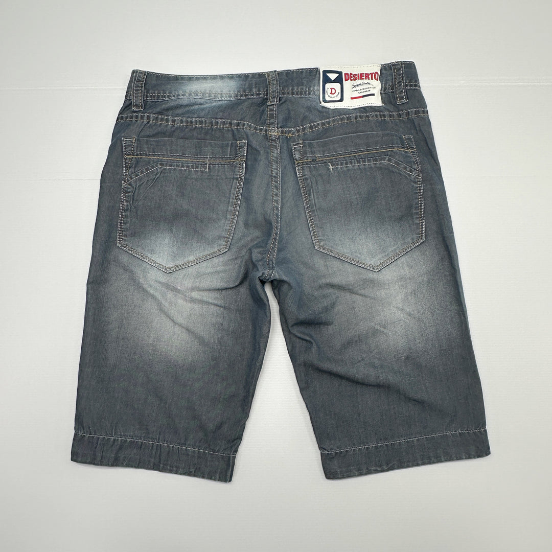 Desierto Charcoal Lightweight Denim Shorts - 32" Waist
