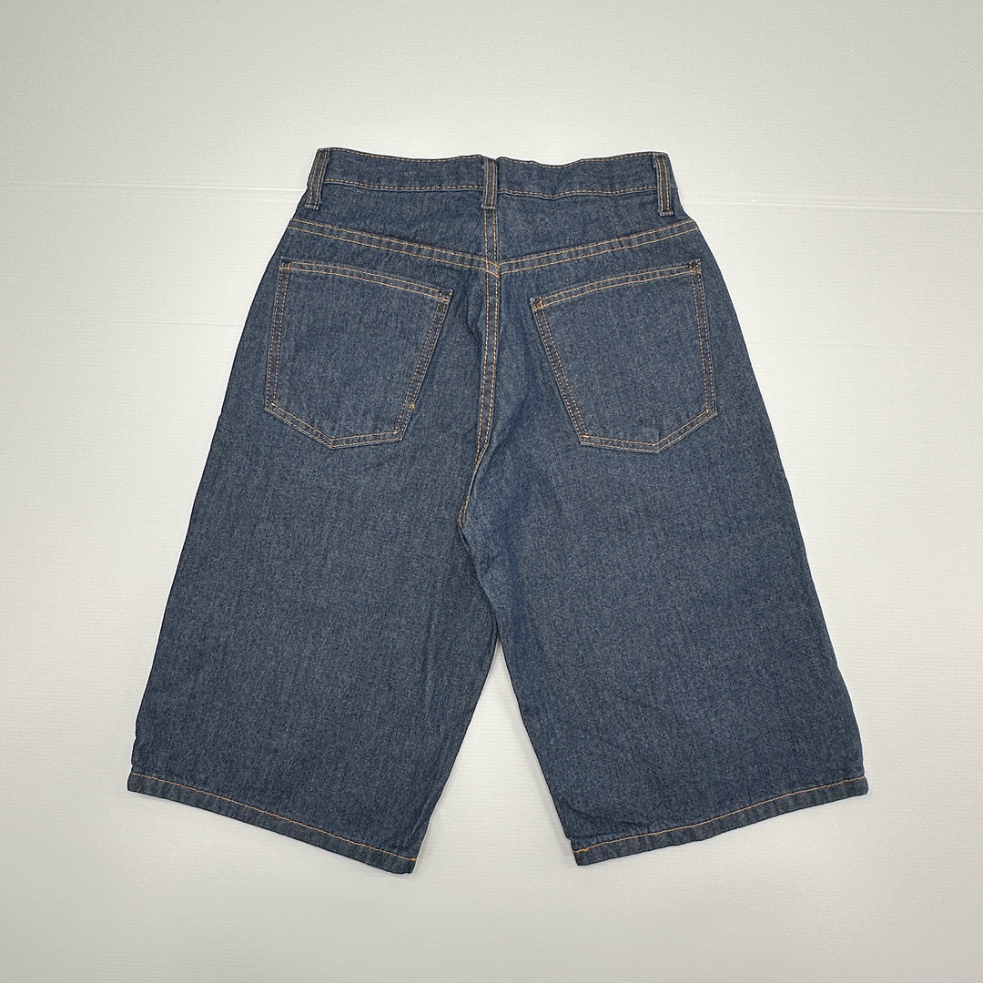 Youth Boy's Wide Leg Denim Shorts - 26" Waist (Fits Youth 12)