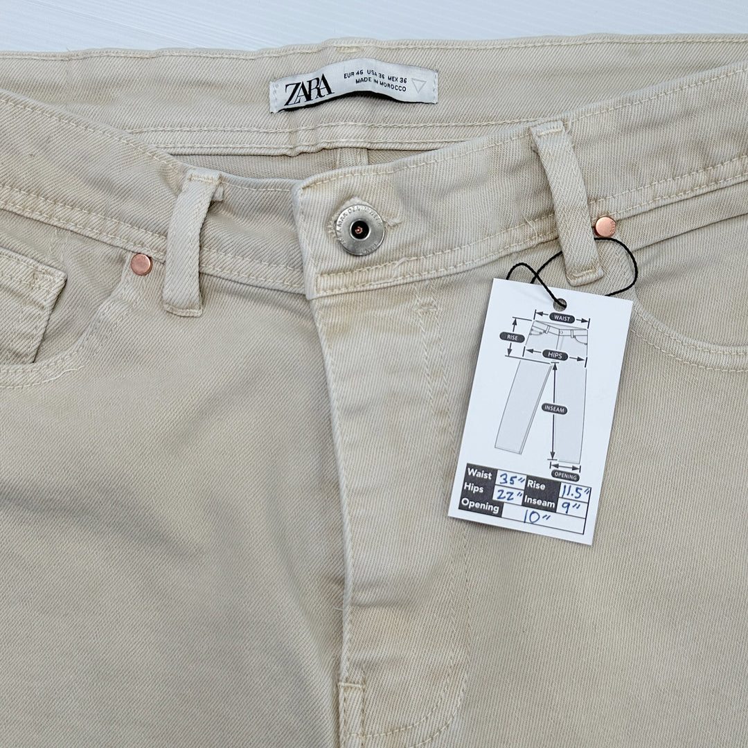 Zara Denim Mid rise 9 inch Shorts - Men's 36 (35 Waist)