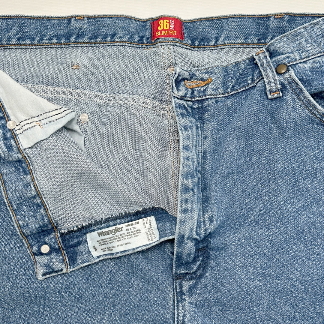Wrangler Jeans - Cowboy Cut 36 MWZ Slim Fit - Size 40x34