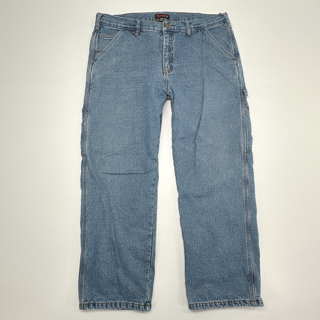 Wolverine Flannel Lined Relaxed Fit Carpenter Jeans - Men's 38