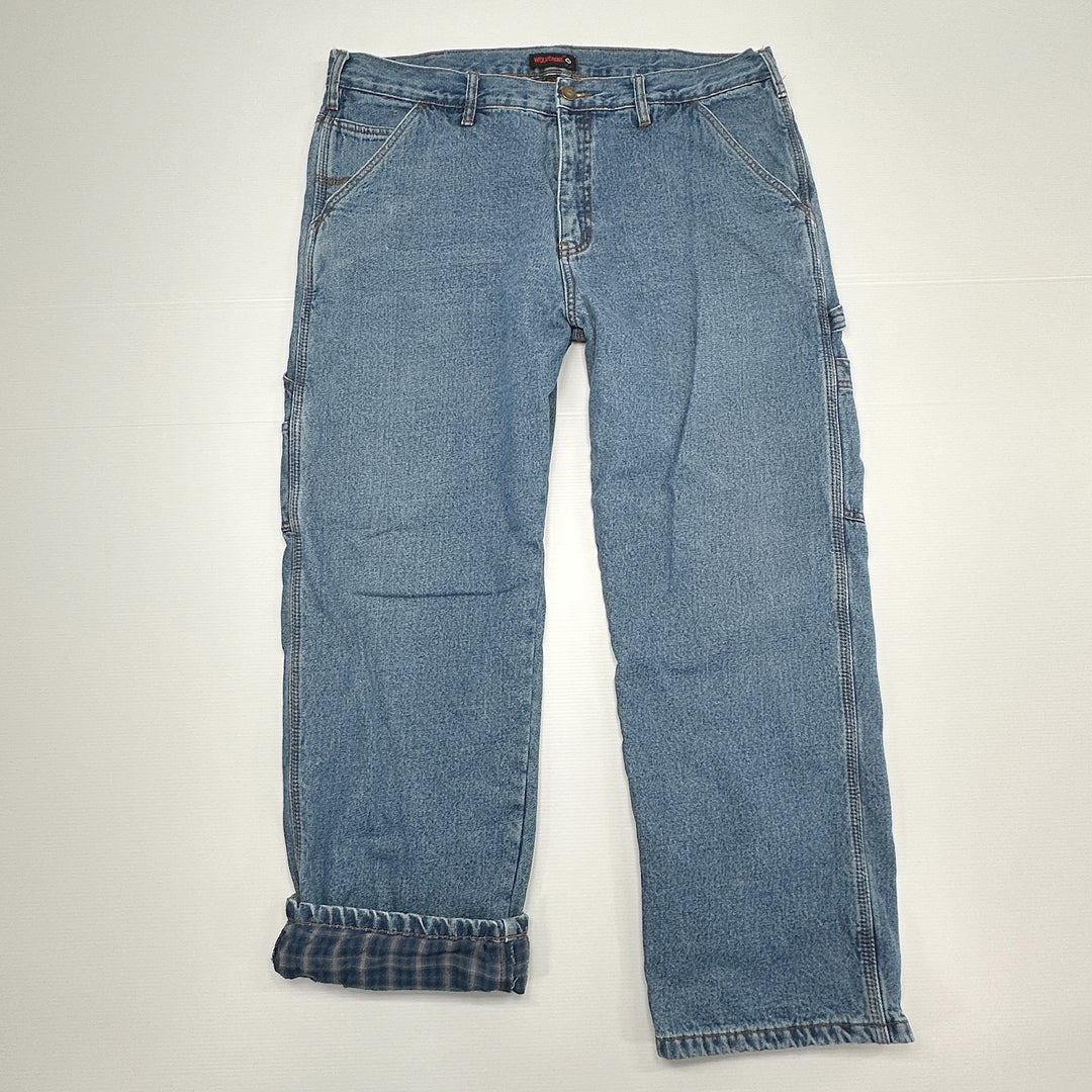 Wolverine Flannel Lined Relaxed Fit Carpenter Jeans - Men's 38