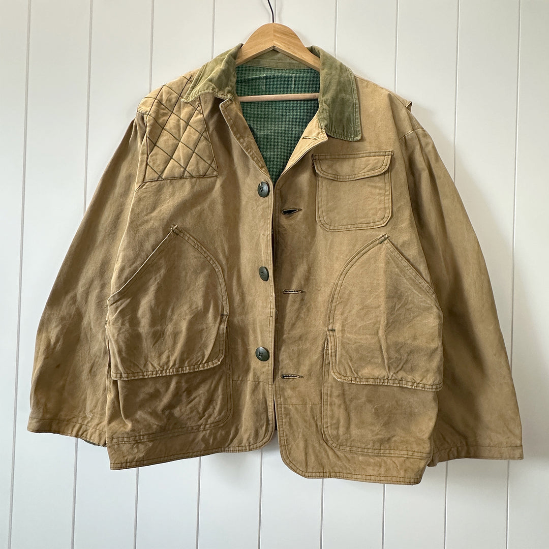 Vintage Sears Brown Canvas Hunting Jacket - Men's Large