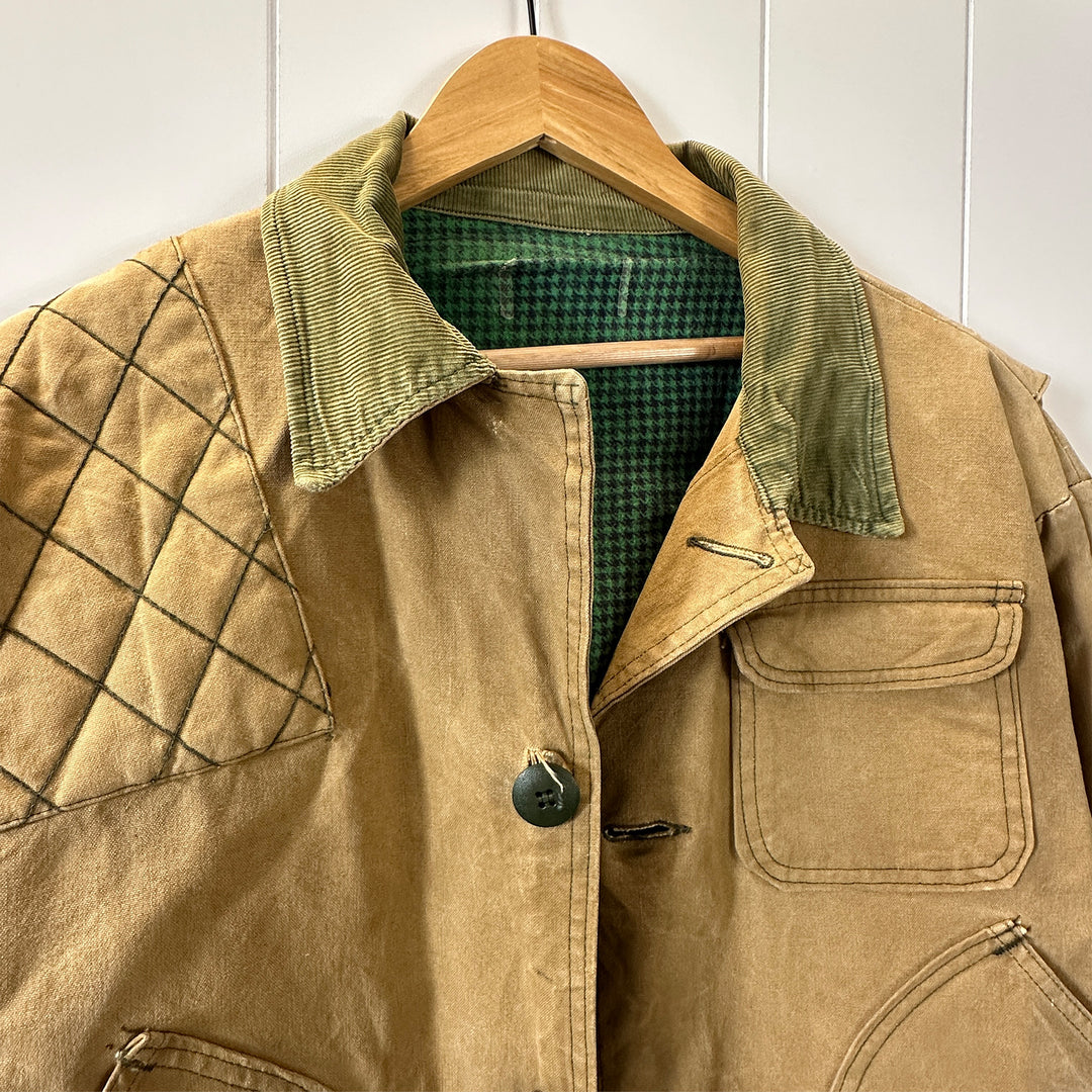 Vintage Sears Brown Canvas Hunting Jacket - Men's Large