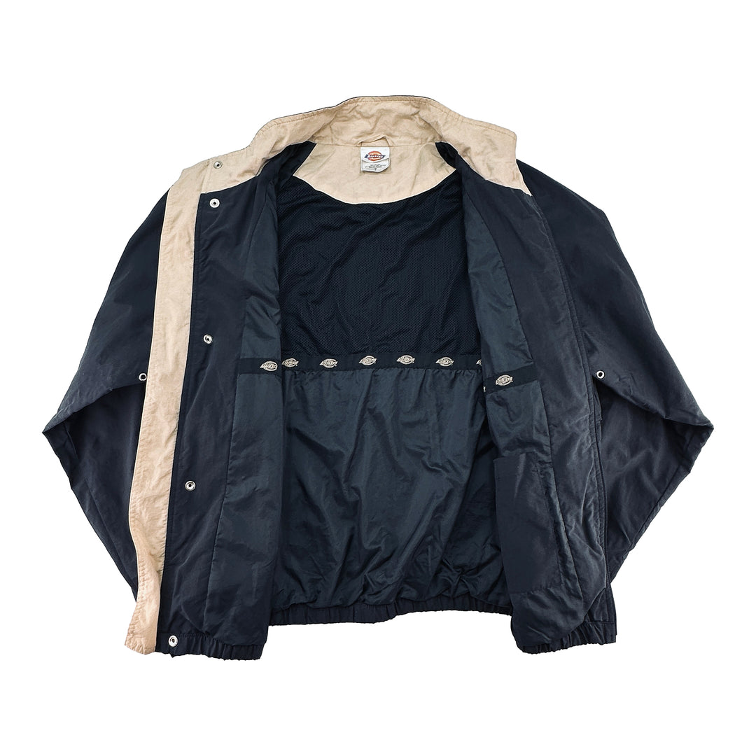 Dickies Men's Vintage Navy Zip Up Shell - Size XL