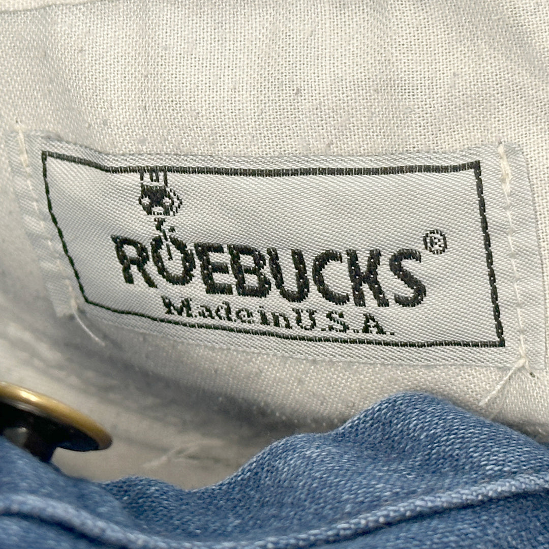 Vintage 90s Roebucks Overall Shorts - 20" Across Front Waist