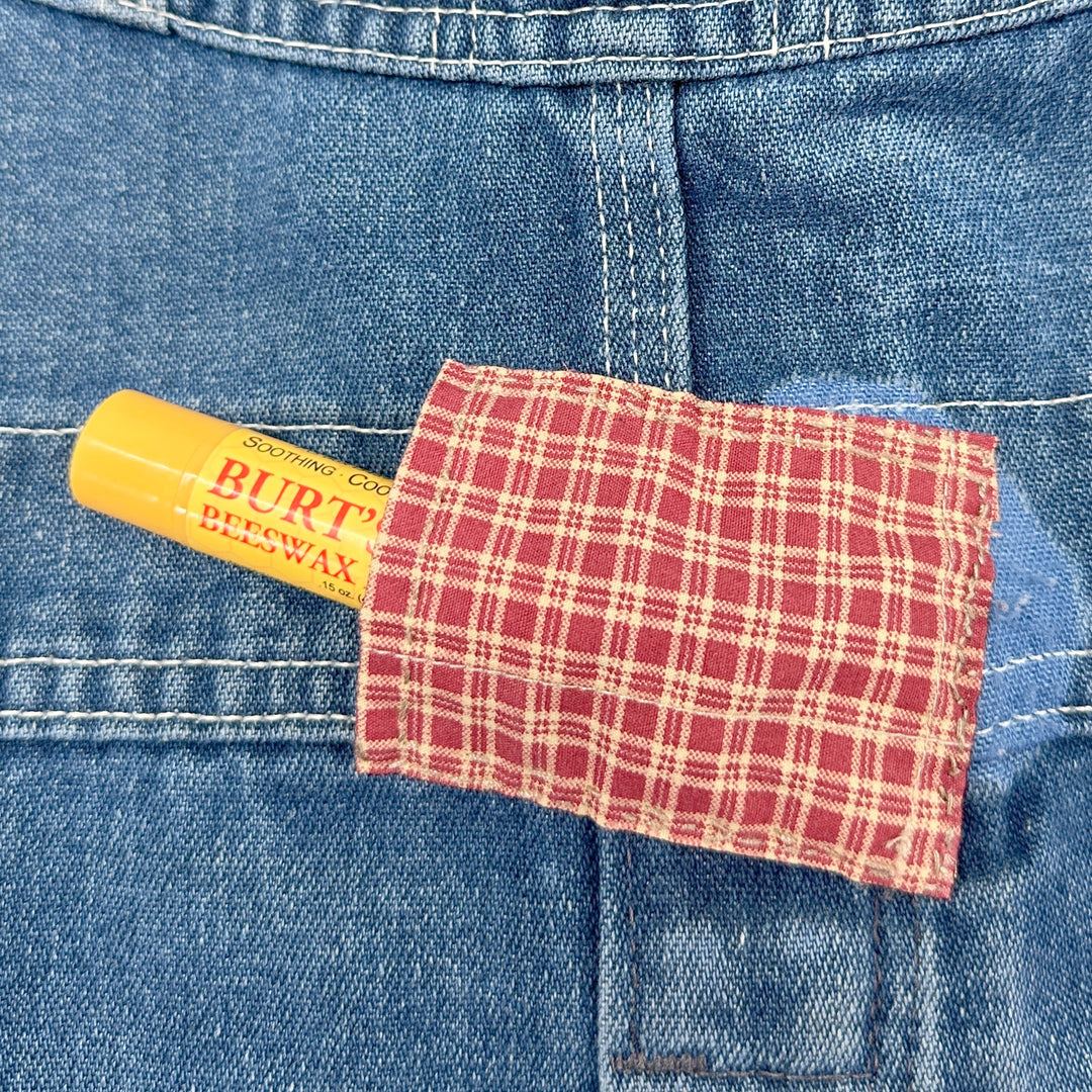 Vintage 90s Roebucks Overall Shorts - 20" Across Front Waist