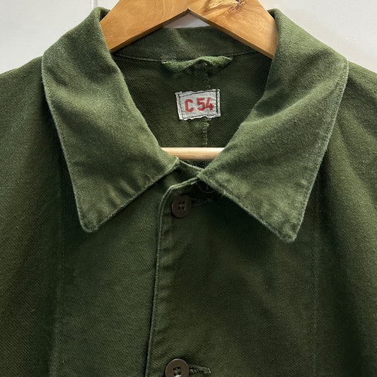 Vintage Swedish Military Work Jacket - Men's Large