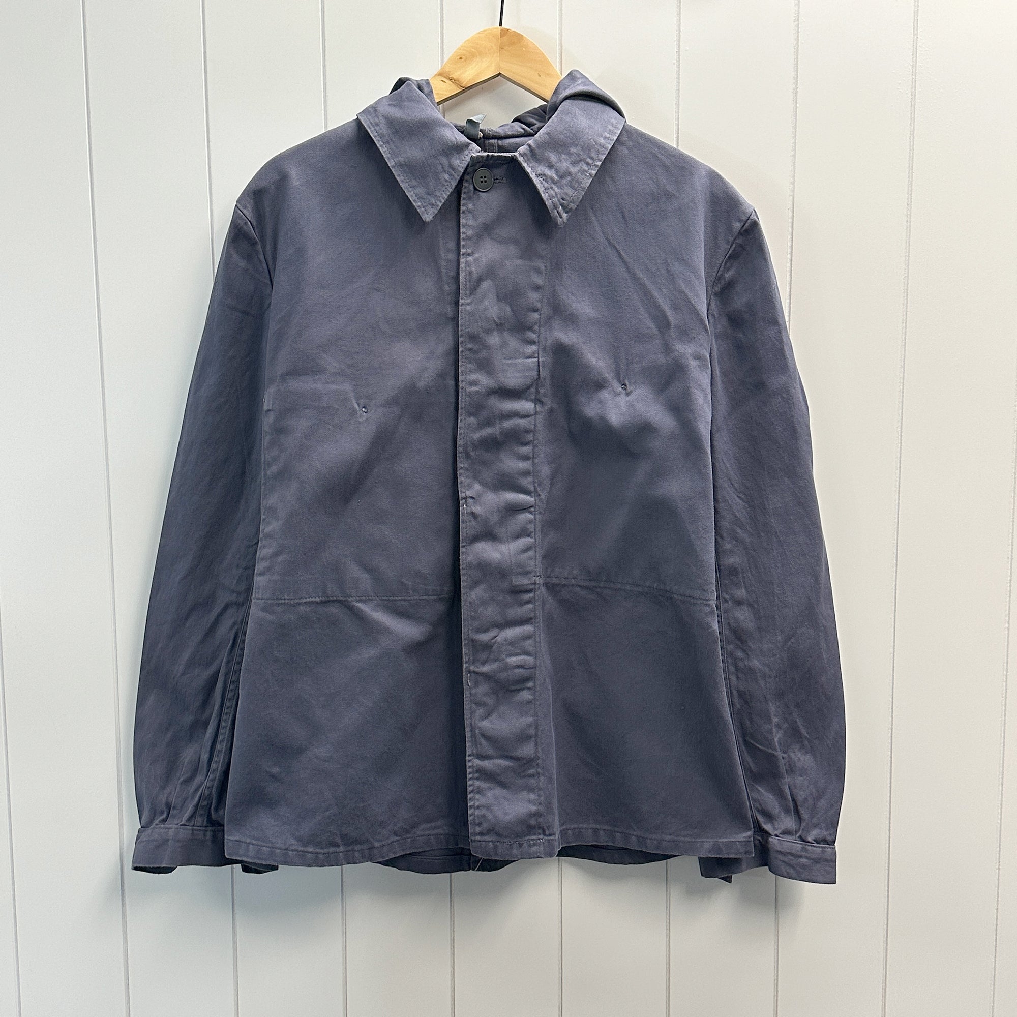 ジャケット・アウター 1950s french work jacket NAVY MILITARY Vintage Blue / Gray French Military Work Jacket - Small