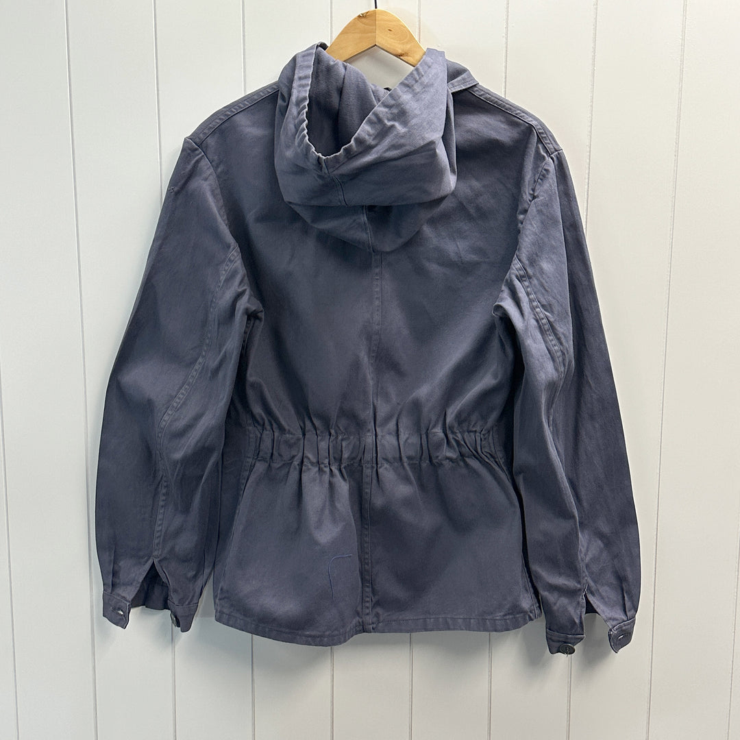 Vintage Blue / Gray French Military Work Jacket - Small