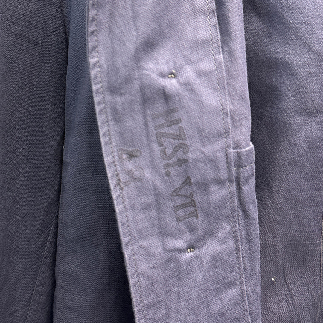 Vintage Blue / Gray French Military Work Jacket - Small