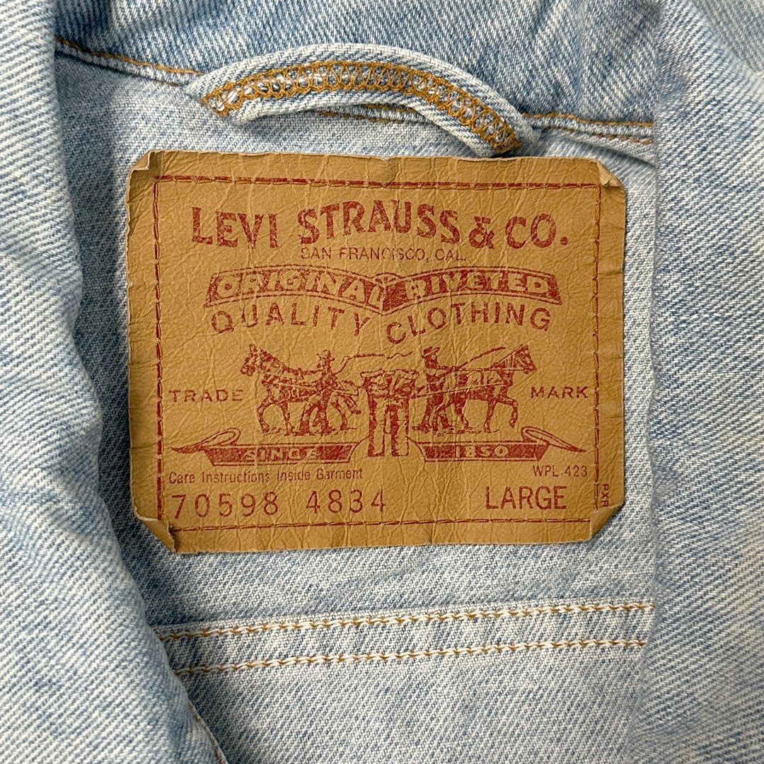 Levi's Vintage 90s Trucker Jean Jacket - 70598 4834 USA - Medium