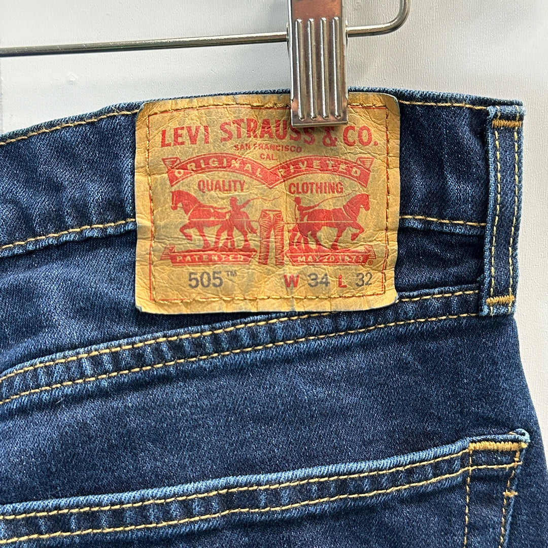 Levi's Men's 505 Regular Fit Jeans - 34x32