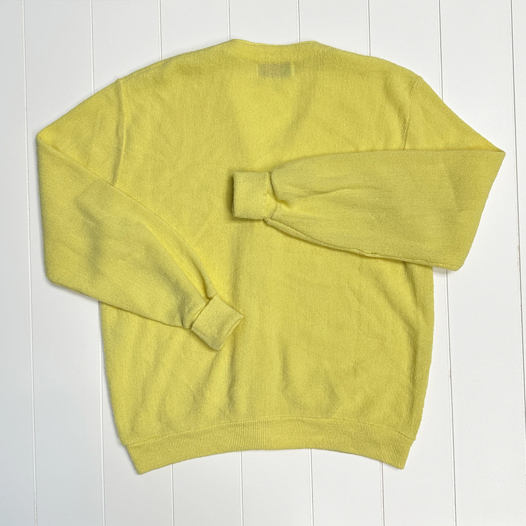 Vintage Izod Lacoste Acrylic V-neck Cardigan Sweater - Large