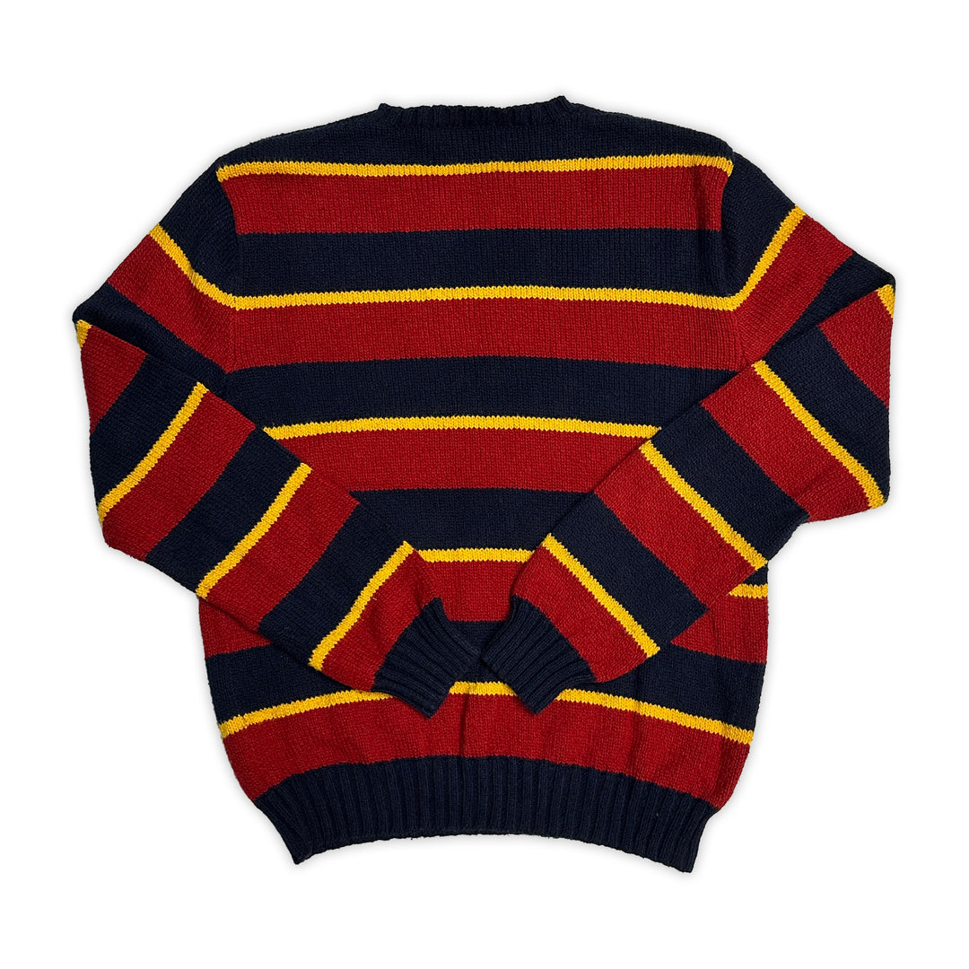 Polo Ralph Lauren Striped Cotton Crew Neck Sweater - Men's Medium