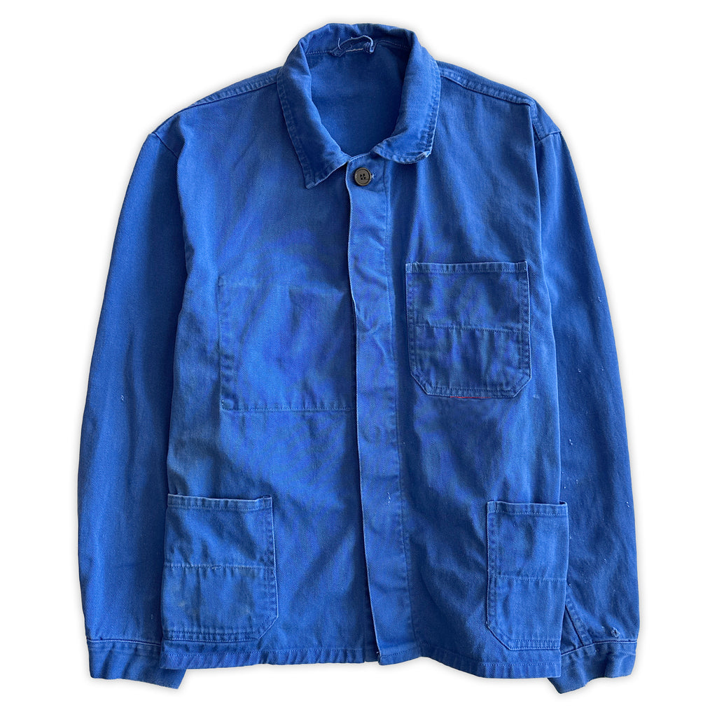 フランス ビンテージ ブルーワーカー ジャケット EU Mサイズ ワーカーズ WORKERS 3rdデニムジャケット 1stシルエット Lot 857