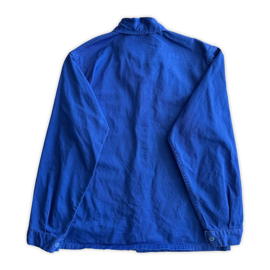 Vintage Blue French Work Jacket - Men's Medium