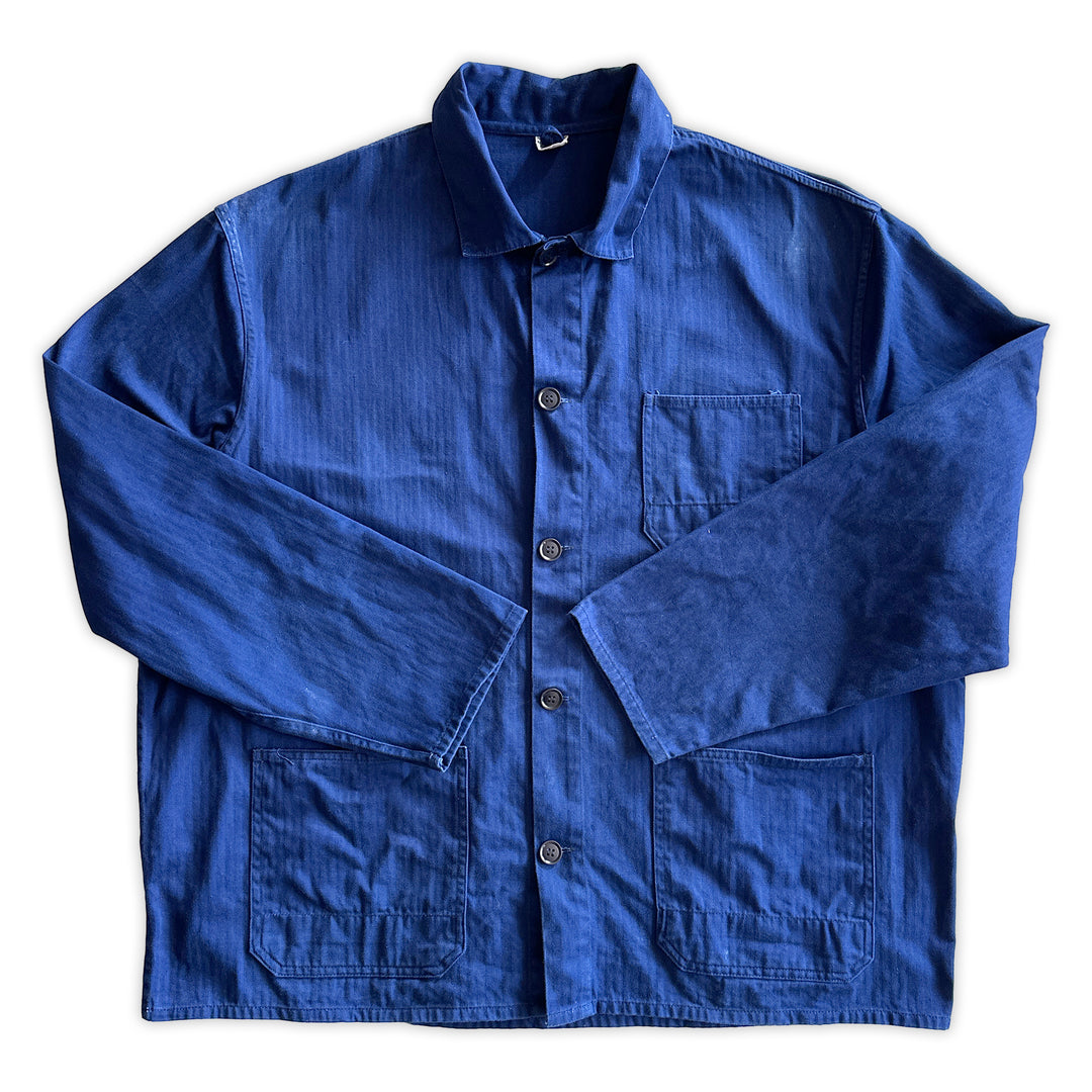 Vintage German Blue Work Jacket - Men's 2XL