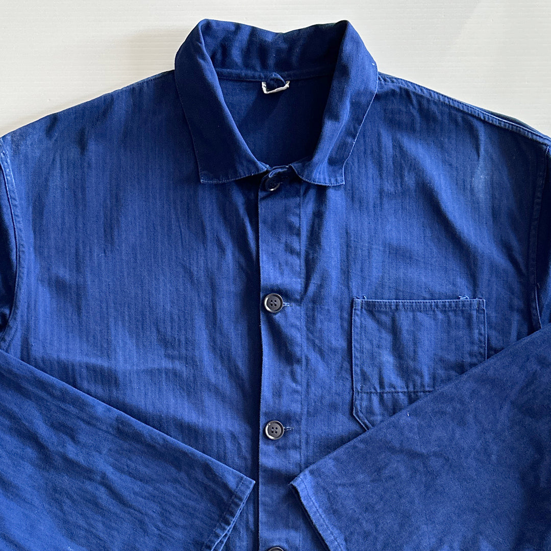 Vintage German Blue Work Jacket - Men's 2XL