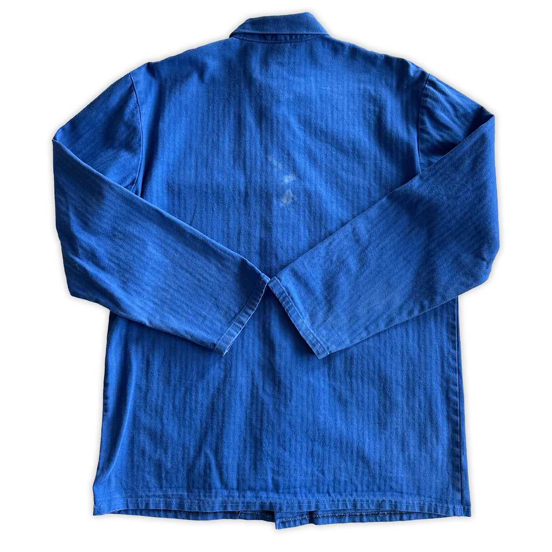 Vintage Blue French Work Jacket - Men's Large