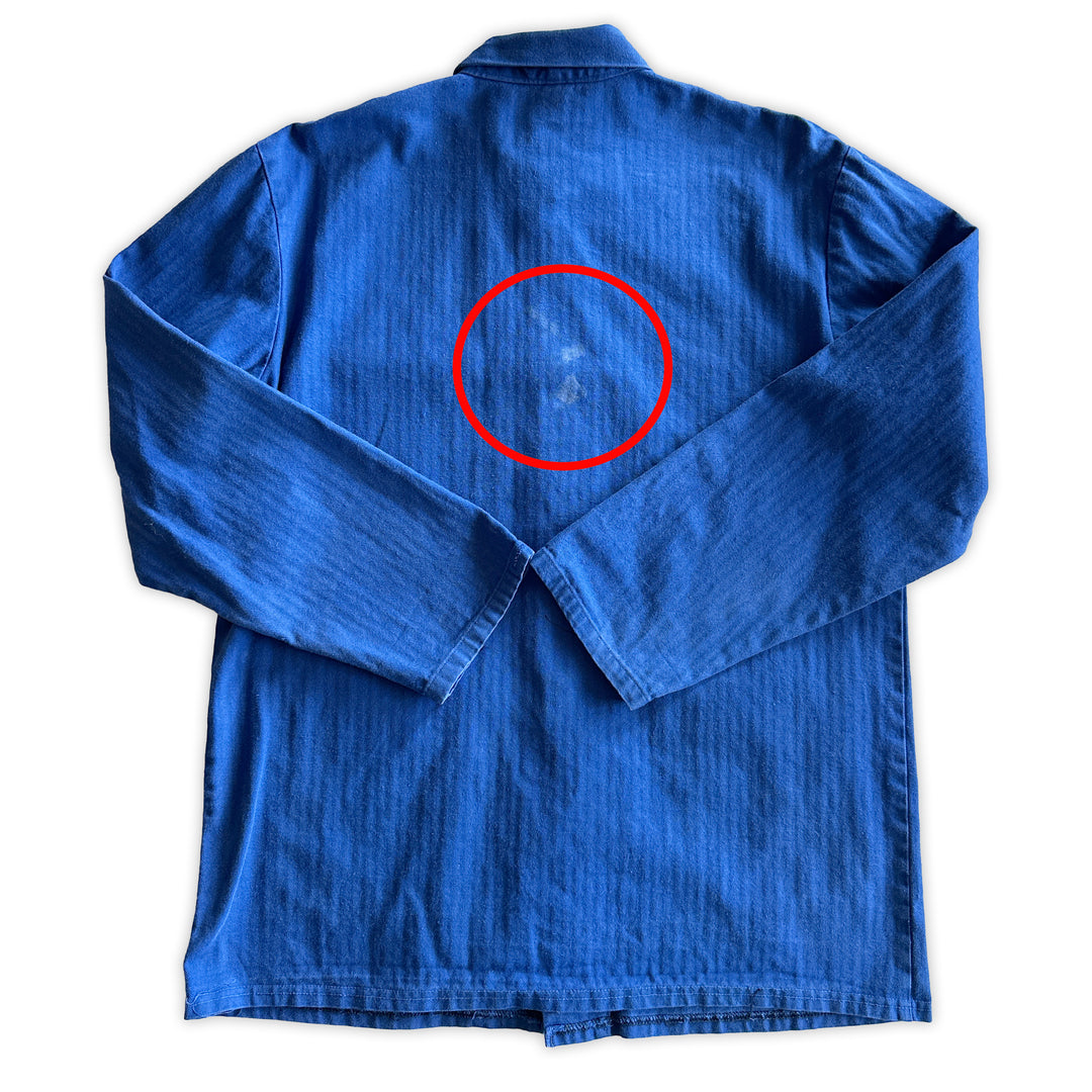Vintage Blue French Work Jacket - Men's Large