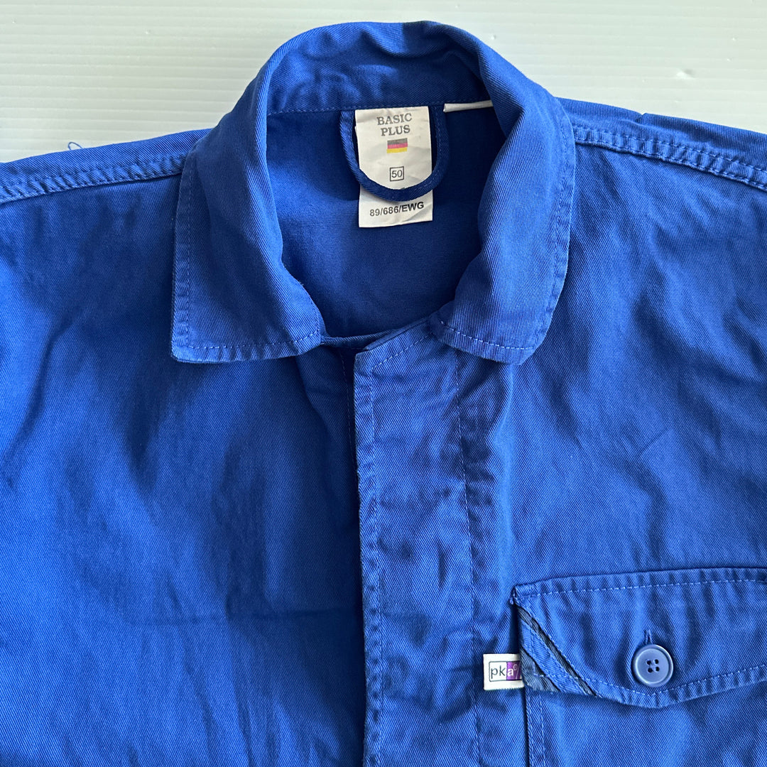 Blue European Work Jacket - Men's Large