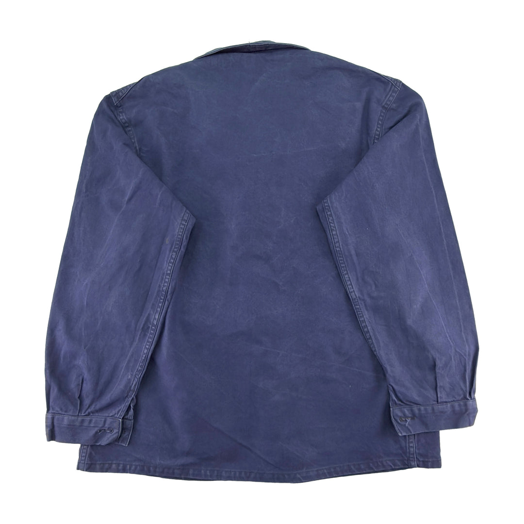 Vintage Blue French Work Jacket - Fits Men's Medium-large / Women's Large