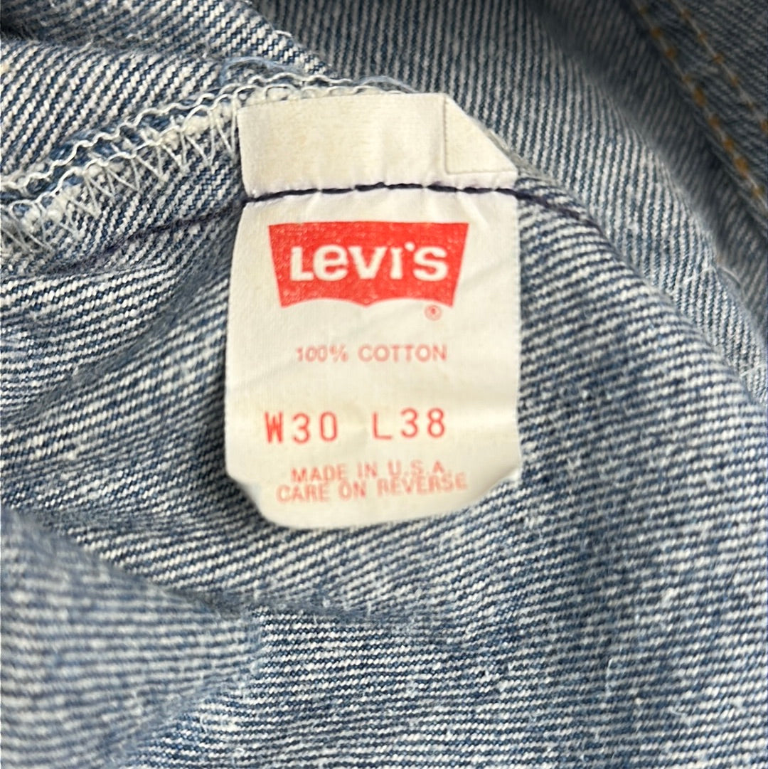 Vintage Levi's 501 xx - USA 1988 - 28x33 Great Lakes Reclaimed Denim