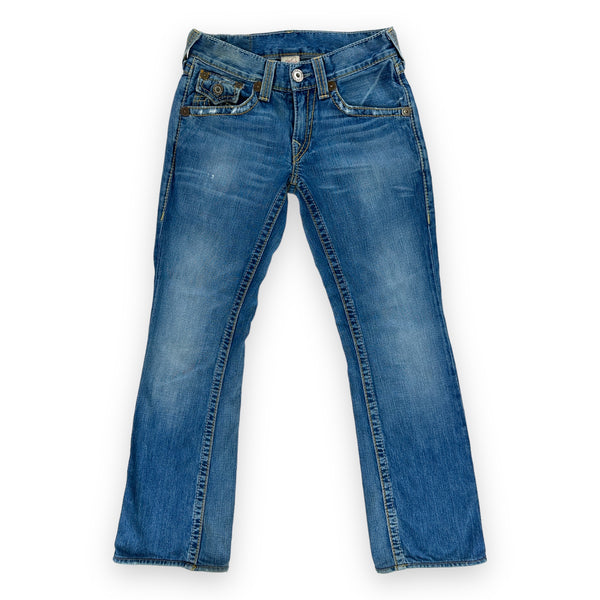 Vintage True Religion Billy Big T Seat 34 Boot Cut Jeans - Men's 29 Great Lakes Reclaimed Denim