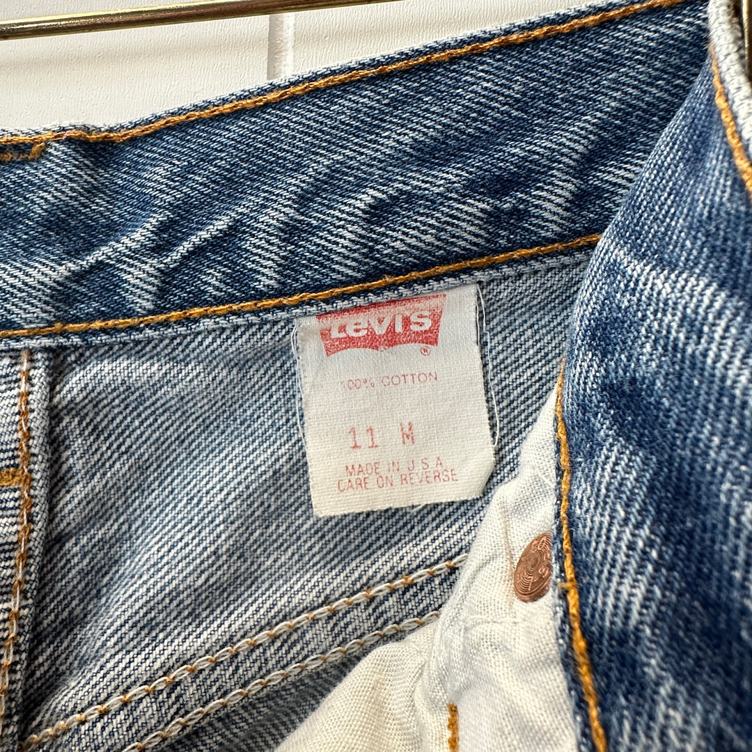 Levi's Women's Size 11 Vintage 90s 501 Button Fly Tapered Leg Jeans USA - Measures 28x31