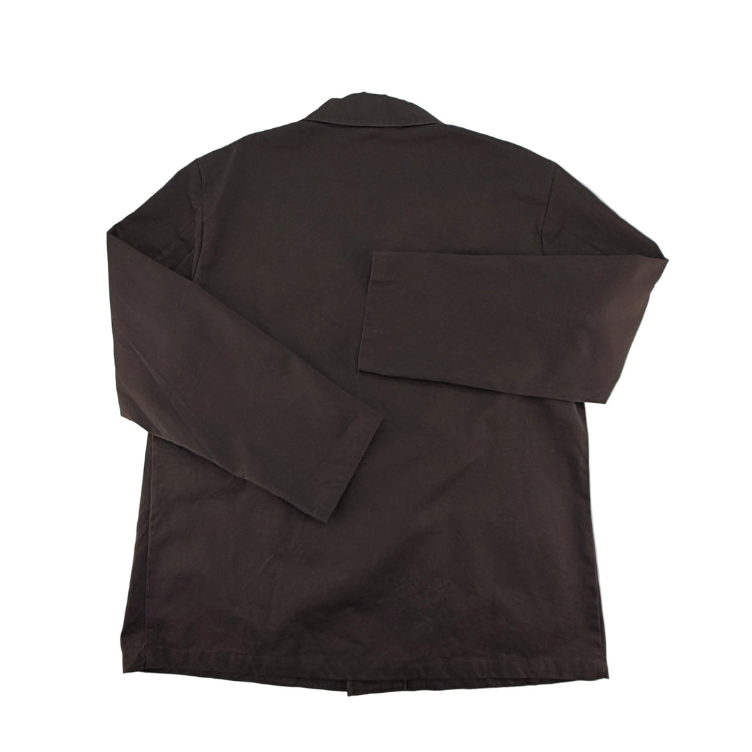 Brown European Cotton Blend Work Jacket - Men's Large
