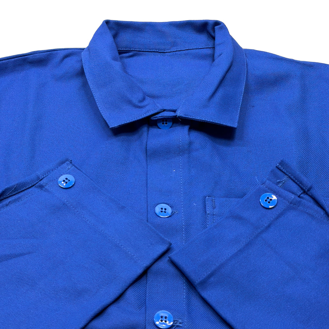 Unisex Cotton French Chore Jacket - Bugatti Blue
