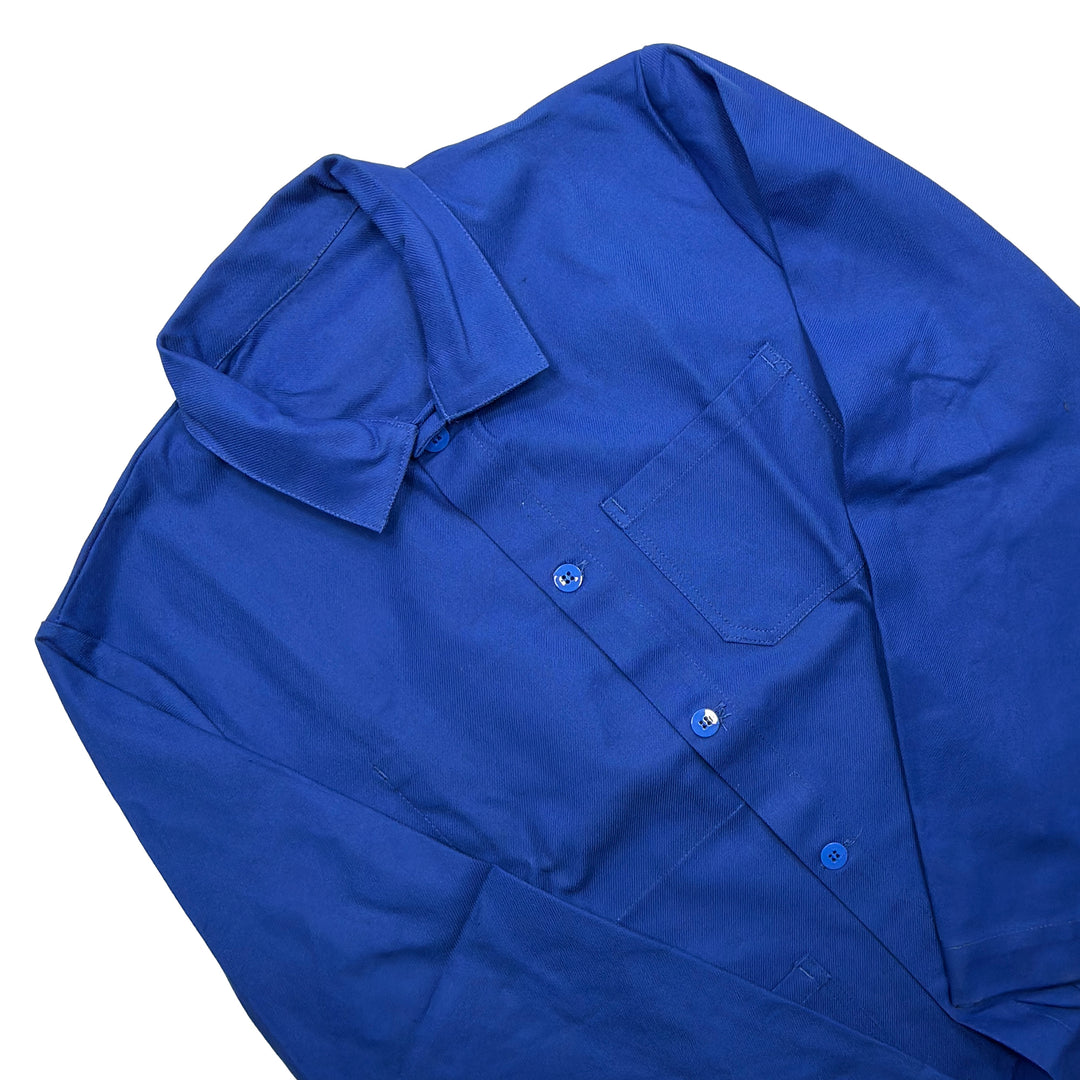 Unisex Cotton French Chore Jacket - Bugatti Blue