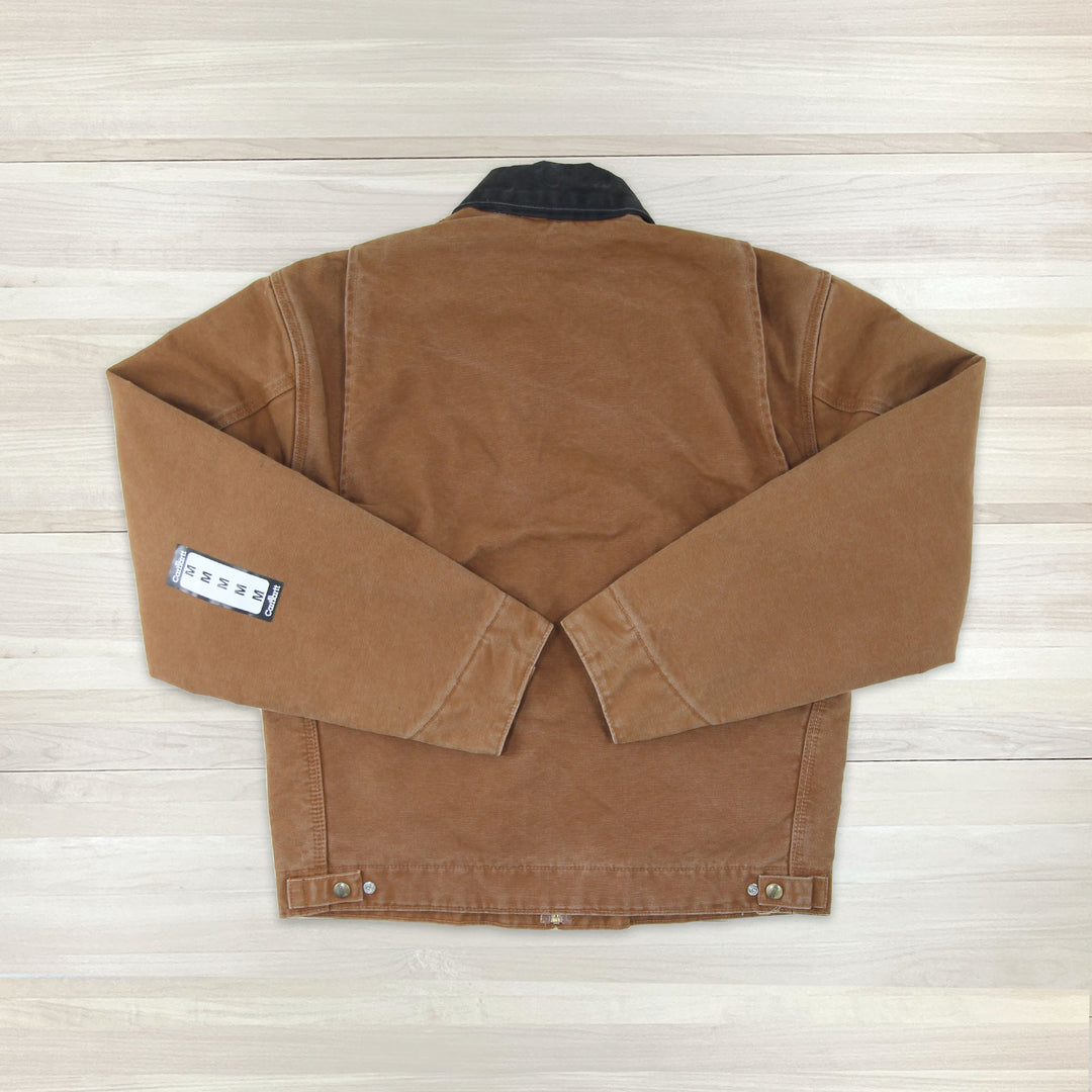 Carhartt J97 BRN Brown Blanket Lined Detroit Jacket NWT - Medium Great Lakes Reclaimed Denim