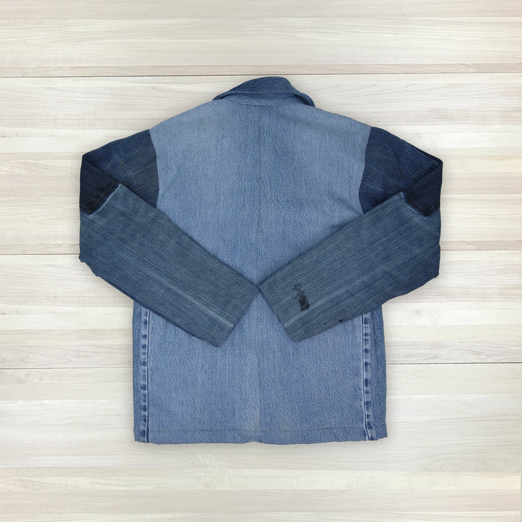 Chore Coat Made From Recycled Work Jeans - Small / Medium Great Lakes Reclaimed Denim