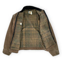 Vintage Carhartt J43 CHT Blanket-Lined Sandstone Duck Detroit Jacket - Chestnut Brown - XL Great Lakes Reclaimed Denim