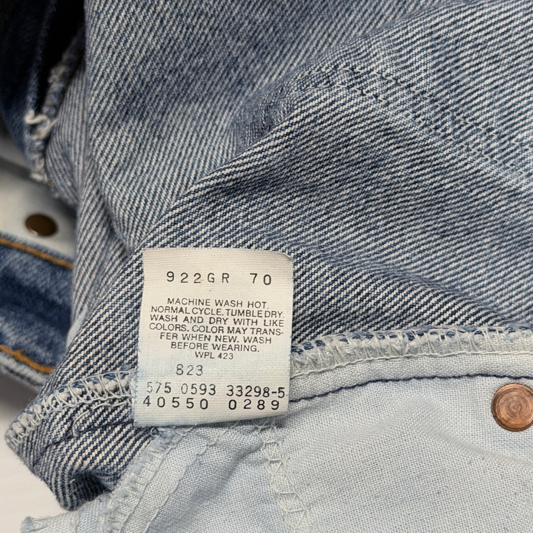 Vintage 1993 Men's Levi's 550 Relaxed Fit Baggy Jeans - Tagged: 36x30; Actual: 35x29