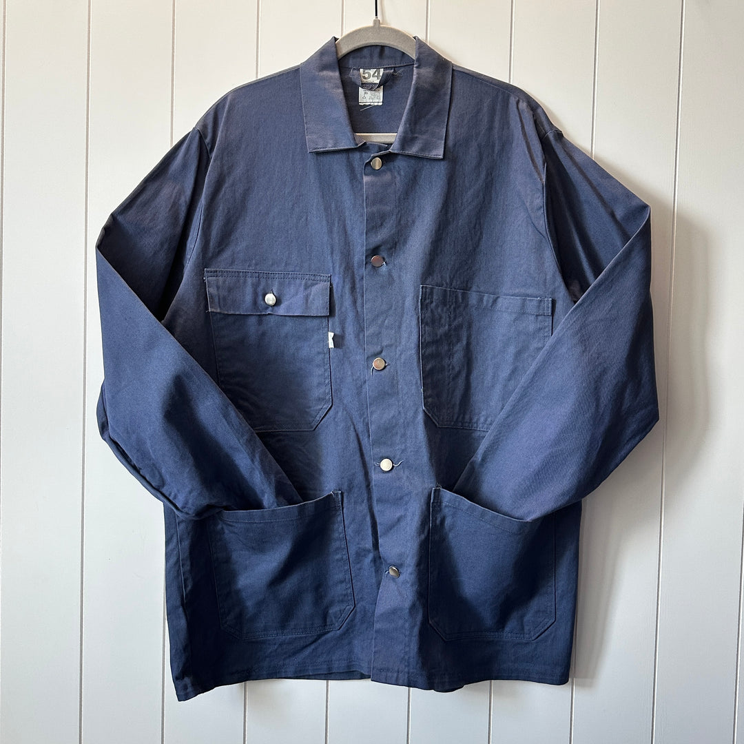 Vintage Blue European Cotton Chore Jacket - XL