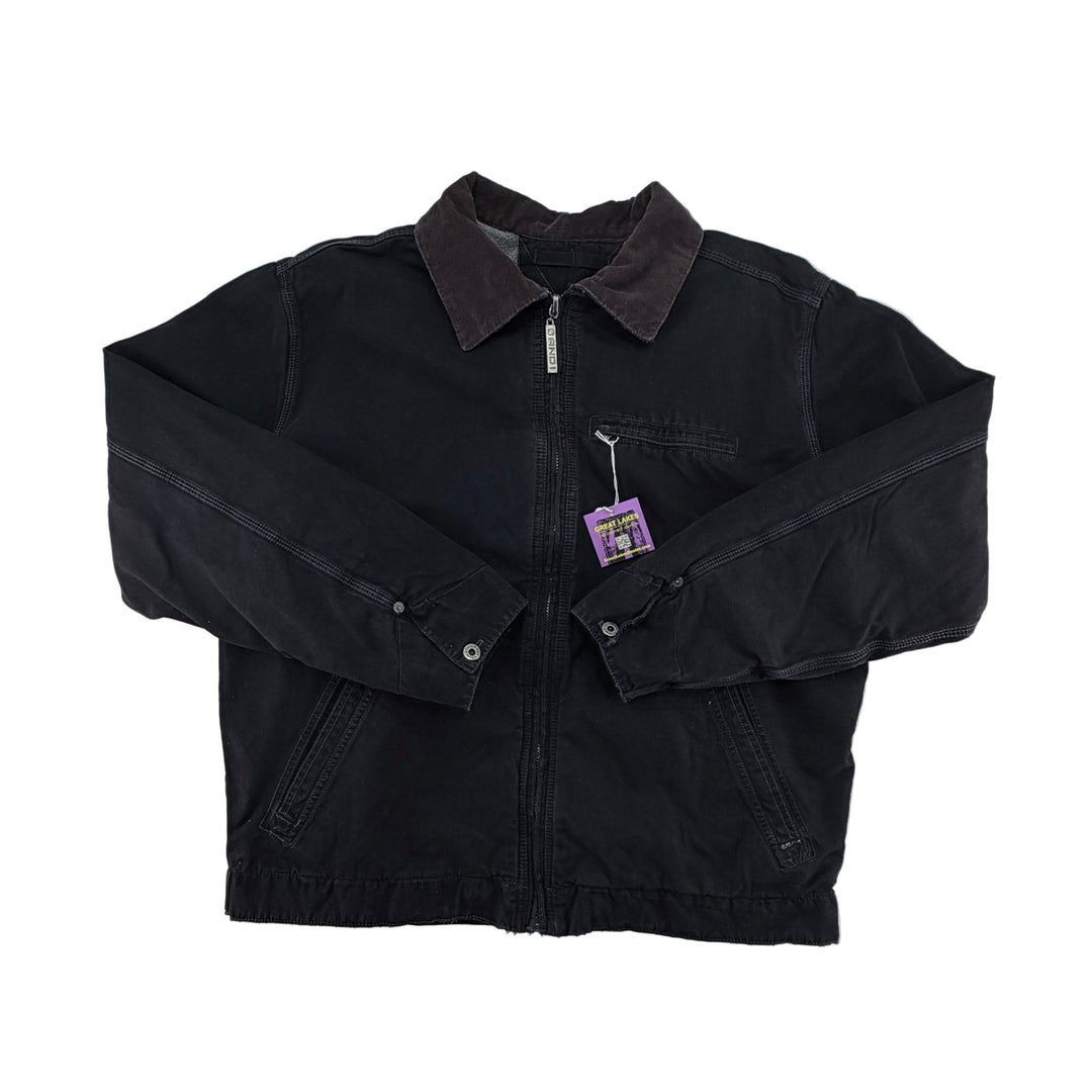 Custom Recycled Garment Dyed Worn Workwear Jacket - One of a Kind - Medium