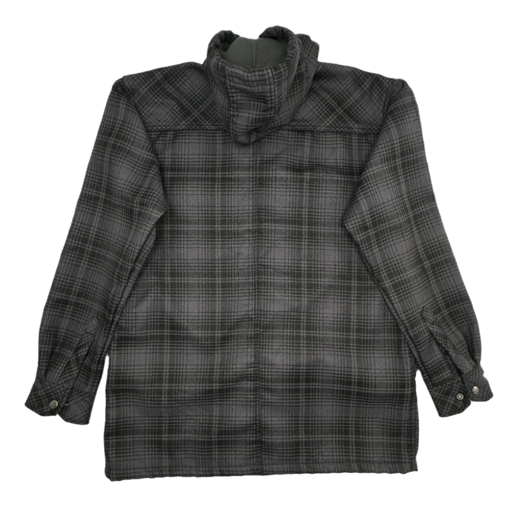 Dickies Hooded Snap Front Fleece Lined Jacket - Mens Medium