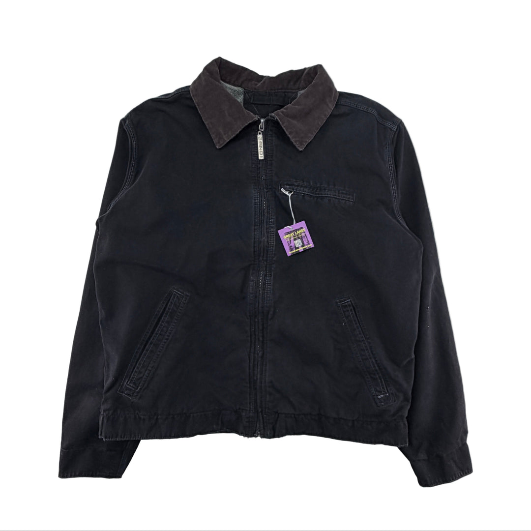 Custom Recycled Garment Dyed Worn Workwear Jacket - One of a Kind - Medium