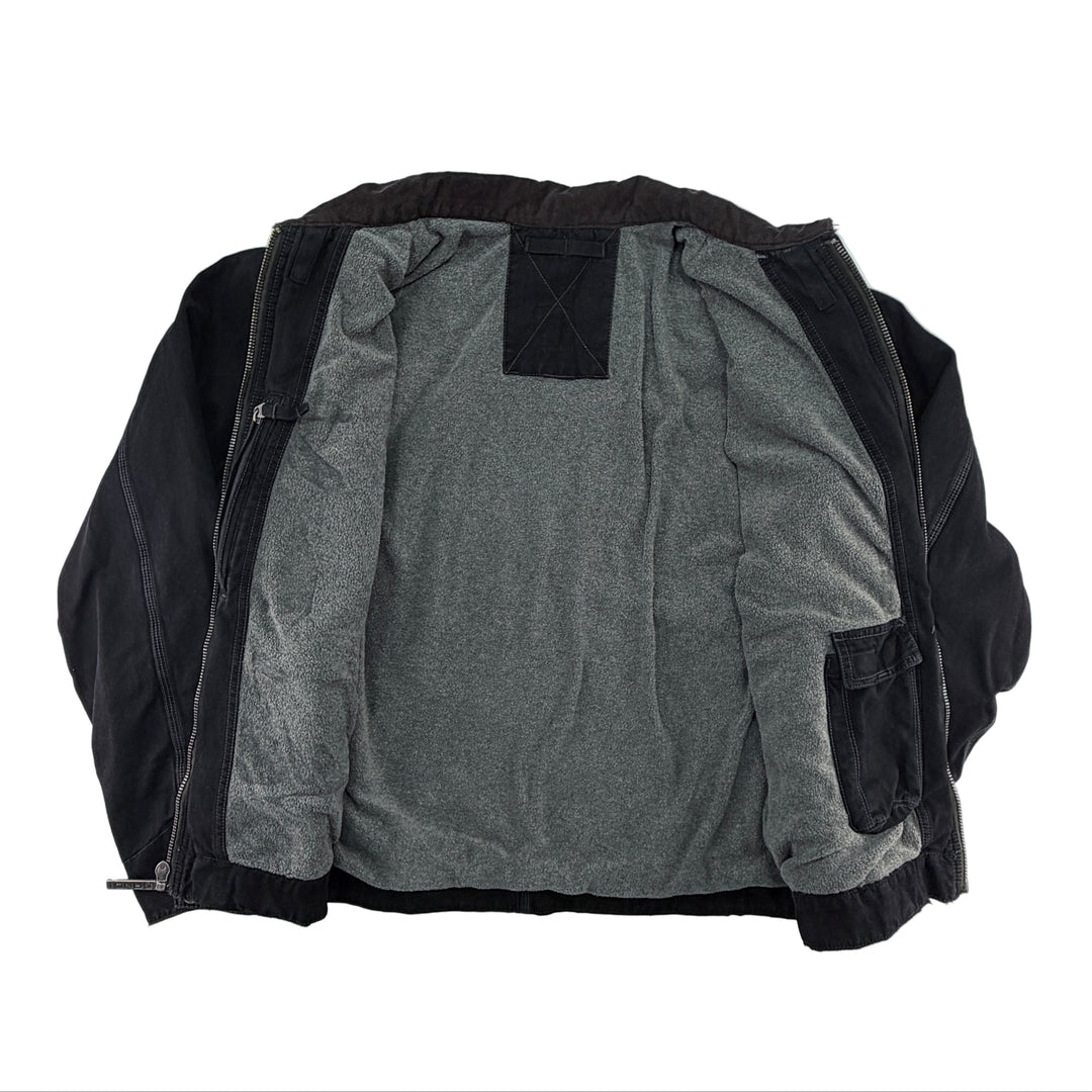 Custom Recycled Garment Dyed Worn Workwear Jacket - One of a Kind - Medium
