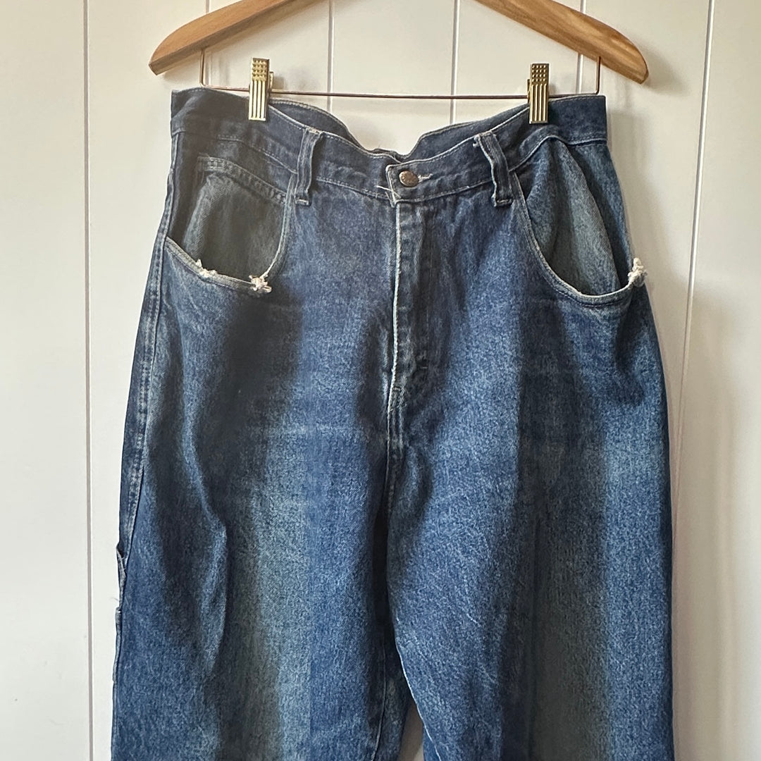 Vintage Worn Y2K Baggy Carpenter Jeans  - Measured Size: 34x33